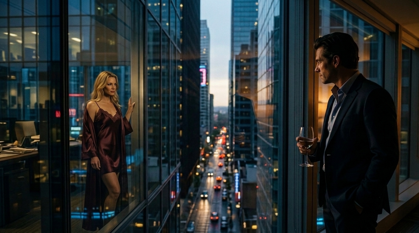 Across the Glass: A Sensual Bedtime Story